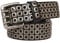 Moonbaby Heavy Metal Punk Belt Genuine Leather Hip Hop Belts for Men Cross Rivet Jeans Belt Strap Designer Belt Black 110cm