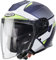 Caberg Unisex FLYON Rio Jethelm, Matt Blue Yama/White/Yellow Fluo/Silver, M