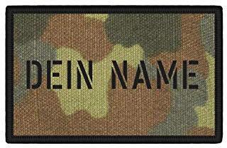 Copytec Patch Namen Personalisiert Name Wunschtext Flecktarn Bundeswehr Uniform#36598