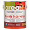 Barniz Acrílico al Agua Protege y Decora Maderas de Interior. Impermeable, Resistente a Golpes y al Desgaste. Barniz Interiores Gama Crea (500ml, Roble Satinado)