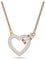 Swarovski womens Lovely Necklace Rose Gold shiny Crystal, Lovely Necklace, White rose gold, One Size