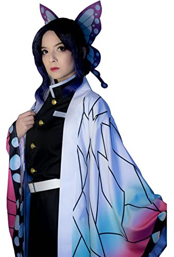 CR ROLECOS Kochou Shinobu Cosplay Kostüm Anime kochou shinobu Halloween vollständiger Sat M