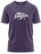 FORSBERG Espenson T-Shirt mit stylischem Bär Brustlogo Rundhals für Herren, Farbe:lila/Pastell, Größe:3XL
