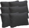NYVI Loungekissen SmartLounge 6X Rückenkissen 60x40 cm Anthrazit - Wasserabweisende Auflagen für Indoor und Outdoor - Rückenlehne für Rattanmöbel und Gartenmöbel