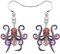 RAIDIN niedlich Emaille Legierung Ozean Tier Kreative Octopus Baumeln Tropfen Ohrringe für Damen Mädchen Mode Meer Tier Schmuck für Geschenke Geburtstag Charms (Octopus)