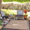 Livabliss Sydney – Wetterfester Outdoor-Style in Dunkelbeige, 156 x 207 cm für Balkon, Terrasse, Garten & Küche – Boho-Look für drinnen & draußen