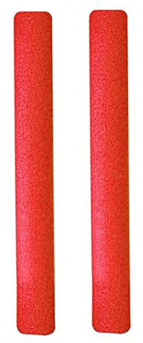 geugecy Churro Piscina Espuma, Churro Flotador Espuma Piscina, 152cm Espuma Flotante Fideos para Piscina, Tubo Flotador Alargado Piscina, para Niños Adultos, Rojo, 2 piezas