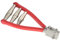 ZLXHDL Tennis-Bespannungswerkzeug, 3-Feder Starting Clamp für Tennisschläger & Badminton-Schläger, Robuster Einstiegs-Bespannungsclip für mühelose Schlägerbespannung