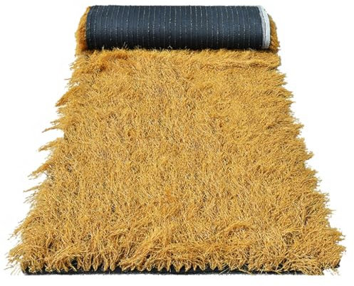 Thatch Roofing-Mexican Style Artificial Palm Thatch Rolls Tiki Bar Hut Grass Thatch Roofing Tiki Hut Grass Roll Palm Palapa Straw Skirting Roof(Size:1 * 10m(3.2 * 32.8ft))