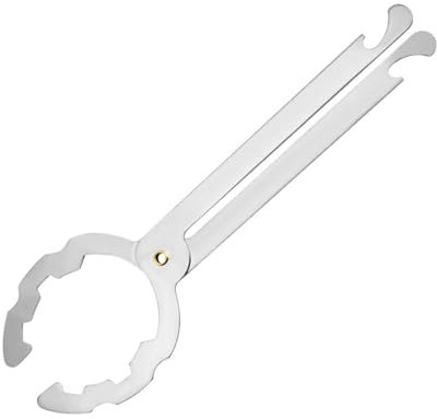 HSIXHAF 1 pcs Clé du réducteur de Pression à Ciseaux, Clé de régulateur de gaz pour Barbecue à gaz, Camping-Car, Caravane, Camping-Car et Camping (Acier Inoxydable)