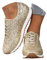 shownicer Pailletten Sneaker Damen Flache Low Glitzer Schuhe Bequeme Atmungsaktiv Schnürer Sportschuhe Turnschuhe Outdoor Laufschuhe A Gold 42 EU