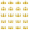 20 Stück Papier Goldene Krone Partyhüte Kronen Basteln Geburtstagskrone Verstellbarer Goldene König Kronen, 5 Stile Geburtstags Kronen Set, für Party Geburtstagsparty Feierlichkeiten Foto Requisiten