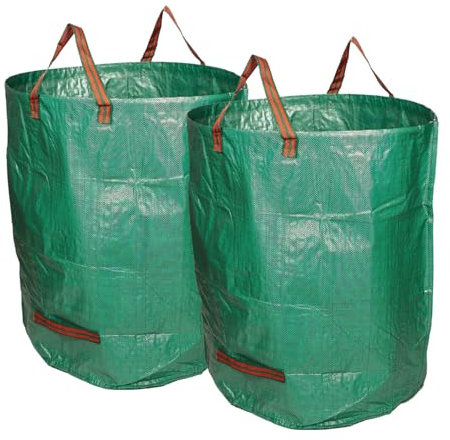 Sac de Jardin V&A Boutique – 272L Ultra Résistant – Sacs Déchets Verts Premium avec Poignées Renforcées – Sac Jardinage Haut de Gamme pour Feuilles, Herbe et Branches