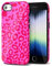 Svanove Cheetah Print Handyhülle für iPhone SE 2022/7/ 8 Hülle Leopard Trendy Muster, Neon Pink