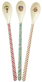 Rice Melamin Löffelset Latte, X-MAS-Motiv 3 Motive gemischt, Lieferumfang 3er Set, gröe 22 cm