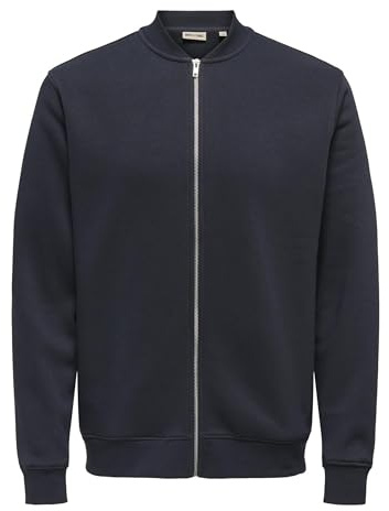 ONLY & SONS Herren Jacke ONSCERES REG ZIP BOMBER Regular Fit, Größe:L, Farbe:22034247 Black