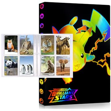 Sammelalbum für Karten, 30 Seiten Sammelkarten Hefte, Sammelkarten Album Kartenhalter Kartenhüllen Ordner, 4 Taschen pro Seite - hält 240 Karten (YUP-2)