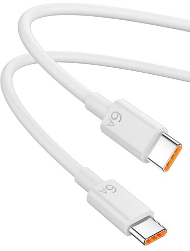 6A Câble USB C vers USB C Charge Rapide pour Honor 200 Lite 200 Pro Smart X6b Pad X8a,100W Câble USB Type C 1M Cordon Chargeur Câble Supercharge pour Honor Magic7 Pro 7 Magic6 Lite 6 Pro 5 Lite Pad 9