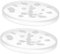 LIGIGWASH 2pcs Popcorn Bowl Lid Microwave Safe Cover for Popcorn for Various Bowls Stylish Practical Kitchen Accessory -grade