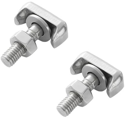 YSUY 2pcs Battery Terminals, Car Battery Terminal Connectors with T-Bolt, Battery Cable Terminal Kit Replacement for 19116852, 6X0915138, 61128373946, 64740