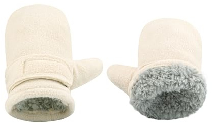 SEYUFN Mitaines d'hiver pour Bébé Doublure en Molleton pour Tout-Petits Garçons Gants Chauds Et Doux pour Bébés Filles Mitaines Réglables en Plein Air (Kaki, M)