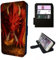 Red Dragon Wallet Phone Case Flip Cover Compatible with iPhone SE 7 8 X XR 11 12 13 14 15 16 16E Plus Mini Pro Max – Mystical Dragon, Faux Leather Fantasy Case with Card Slots, Shockproof Covers