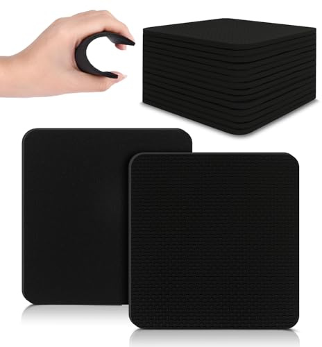 HXC 16 Stück Griffpolster Kraftsport Griffpads Grip Pads für Klimmzüge | Neopren Training Grip Pad Bodybuilding Krafttraining Fitness für Frauen Männer, Alternative für Trainingshandschuhe, Schwarz