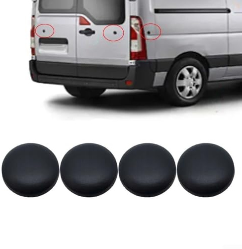 Lot de 4 caches de porte arrière pour Renault Master II III et Mascott, numéro de pièce OEM 7703074584, utilisation de véhicule arrière