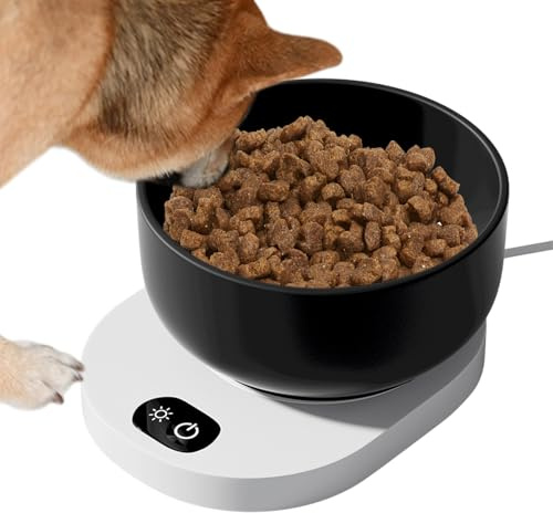 Pour chats chauffés, eau chauffée | bols en céramique chauffés avec contrôle thermostatique, isolation thermique pour animaux domestiques, chaud 35°C