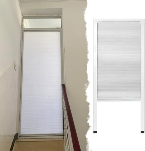 Falttür Falttüren Innentüren Innentür Zum Einziehen Ohne Bohren, Wabenförmige Falttür Als Raumteiler, Individuell Anpassbar, Schiebetür Sichtschutz In Kleinen Großen Öffnungen(W90xH100cm/35.4x39.4)