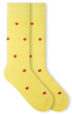 von Jungfeld Bio-Baumwoll Socken Damen Herren, Lange bunt gemusterte Businesssocken & Anzugsocken, 1 Paar, Gr.36-46