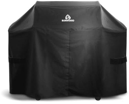 BURNHARD® Abdeckhaube Gasgrill, wetterfest, UV-beständig | Polyester mit PVC-Beschichtung, wasserabweisend, passgenau, ganzjährig, Schutz vor Regen, Schnee, Sonne
