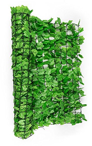 Blumfeldt Fency Dark Ivy Valla de protección Visual y antiviento (Malla sombreo 300x150 cm, Cubierta Exterior sombreadora, Pantalla privacidad balcón terraza jardín, imitación Hiedra Verde)