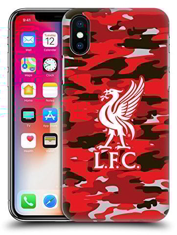 Head Case Designs Officially Licensed Liverpool Football Club Club Colourways Liver Bird Camou Hard Back Case Compatible With Apple iPhone X/iPhone XS