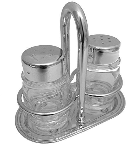 SILBERKANNE Menage De Luxe Salz- und Pfefferstreuer 3 tlg Premium Silber Plated edel versilbert in Top verarbeitung