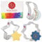 Ramadan Eid Mubarak Islamic Ramadan Cookie Cutters 3-Pc. Set Made in USA by Ann Clark, Islamic Star, Star, Crescent Moon