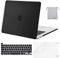 MOSISO Custodia Rigida Compatibile con MacBook PRO 16 Pollici 2020 2019 A2141 con Touch Bar e Touch ID, Cover&Tastiera Cover&Proteggi Schermo&Stoccaggio Borse, Nero