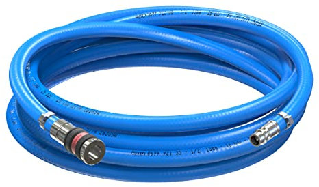 AUPROTEC Druckluftschlauch Set 13mm Ø Innen 30m PVC-Schlauch I Mit S2000 Sicherheitskupplung für Druckluft-Kompressor I Würth Kompressorschlauch hochflexibel