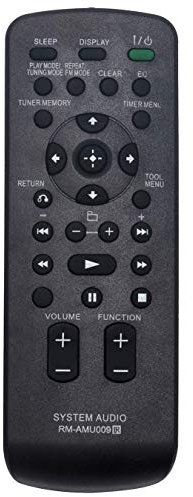 VINABTY RM-AMU009 RMAMU009 Remote Control Replace for SONY Micro Hifi System CMT-BX20I CMT-BX50BTI CMT-LX20I CMT-LX40i
