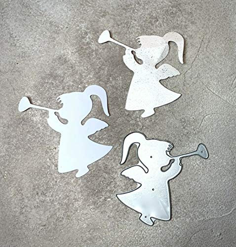 Stanzschablone/ Cutting dies Engel Engelchen süß m. Trompete, 6,5x7 cm