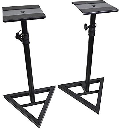 Studio Monitor Speaker Stands with Adjustable Height 730mm - 1080mm