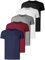 Teesmen Herren T-Shirts 5 Pack Kurzarm Rundhalsausschnitt Sport Tees Baumwolle Arbeitskleidung Jungen Unterhemden Gym Running Workout Tshirts für Männer 5XL