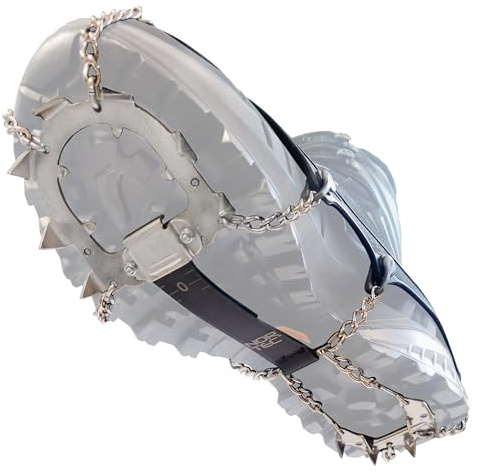 Nortec Steigeisen CREST 2.5 Made in Italy für Wintertracking auf Eis und Schnee, leichte Micro-Steigeisen mit Tasche