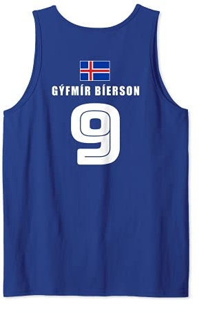 Island Sauf Trikot Fußball Lustige Sprüche Namen Isländisch Tank Top