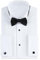 Gollnwe Men's Tuxedo Shirt Wing Collar French Cuff Dress Shirt for Men with Cufflinks and Bow Tie White S
