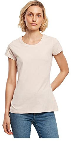 Build Your Brand Maglietta da Donna Basic T-Shirt, Colore: Rosa, XS