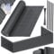 KESSER® PVC Sichtschutzmatte Sichtschutzzaun 80x500cm Balkonverkleidung Windschutz verstärkte Lamellen für Garten Balkon & Terrasse Balkonumrandung inkl Kabelbindern, Abdeckung & Handschuhe Anthrazit