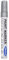 Silver Permanent Marker Pen, Bullet Tip 2.5 mm Point, Oil Based Paint, Multi-Surface, Work on Stone, Leather, Fabric, Plastic, Rubber, Glass, Cardboard