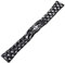 MaKTech Keramikarmband,22mm Rhombus Slim Link Armband,für Samsung Galaxy Watch 3 45mm/46mm,Huawei Watch 4/3 & Ultimate/GT 3 Pro,Amazfit GTR 3/2 (B-Schwarz)