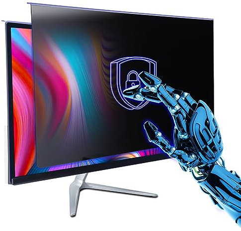 GUDTEKE Computer Privacy Screen Filter 27 Hanging Privacy Screen Protector Compatible Widescreen Computer Monitor with Aspect Ratio 16:9,Blue light screen Privacy Screen Protector 25/26/ 27 inch